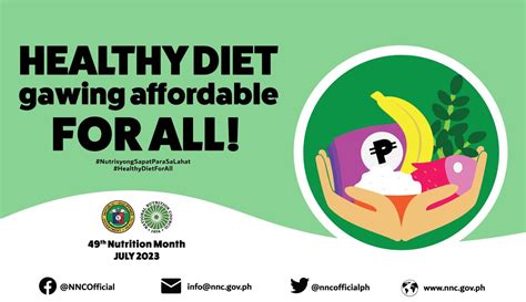 slogan about health tagalog|Nutrition Month Theme 2023: “Healthy diet, gawing .